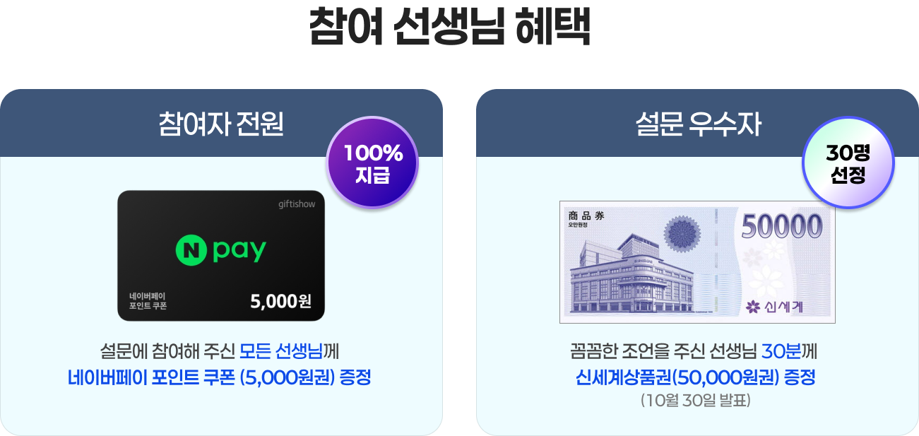 참여 선생님 혜택